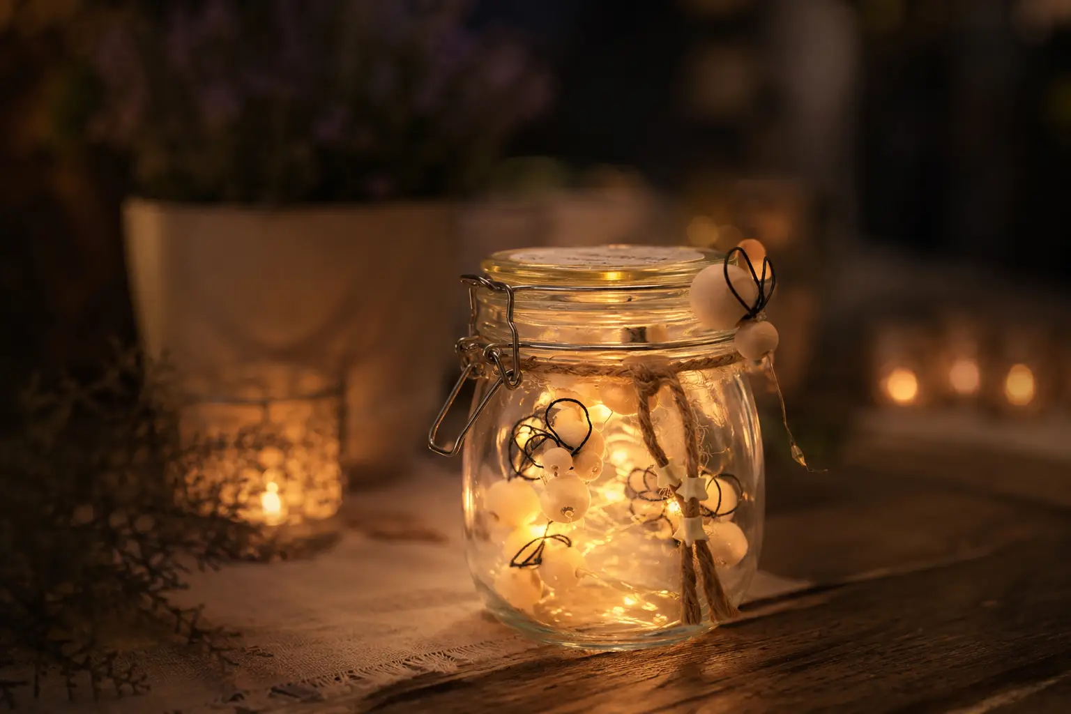 Glühwürmchen im Glas DIY Grosswerk Workshop